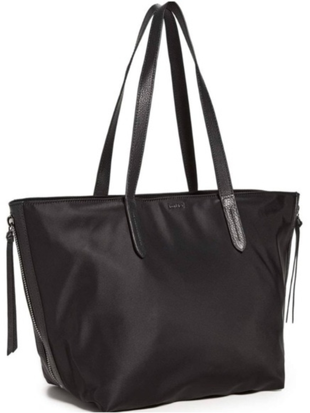 Botkier New York Bond Black Nylon Tote with Leather Trim